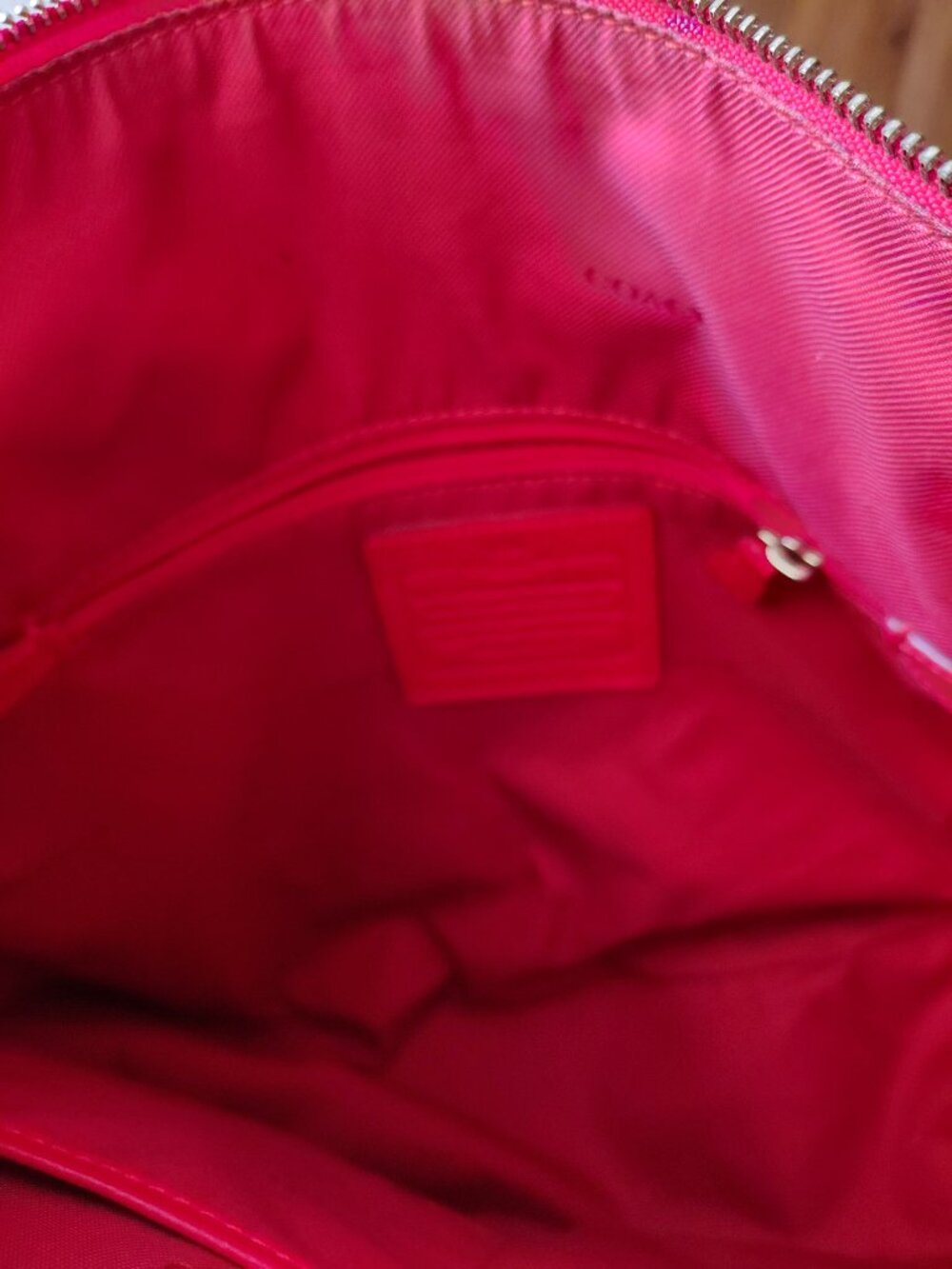 Coach Red Leather Shoulder Bag - Picture 8 of 8